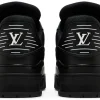 Louis Vuitton Trainer 'Embossed Monogram - Black - Image 4