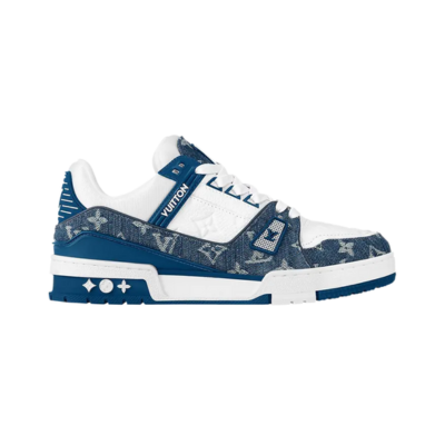 Louis Vuitton Wmns Trainer 'Monogram Denim - Light Blue