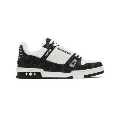 'Louis Vuitton Trainer 'Black Monogram Denim