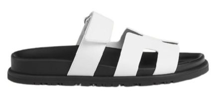 hermes chypre sandal noir calfskin leather white
