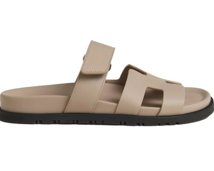 HERMES CHYPRE SANDAL NATUREL CALFSKIN LEATHER