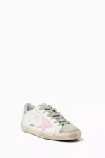 GOLDEN GOOSE Leather Super-Star Sneakers - Image 2